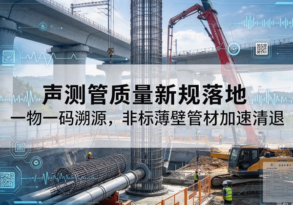 汕尾声测管质量新规落地，一物一码溯源，非标薄壁管材加速清退