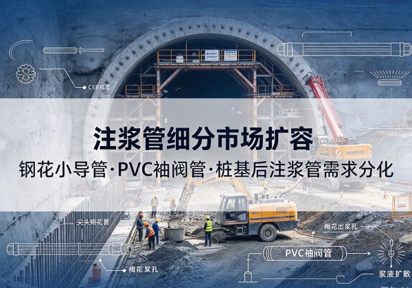 汕尾注浆管细分市场扩容，隧道钢花小导管、PVC 袖阀管、桩基后注浆管需求分化